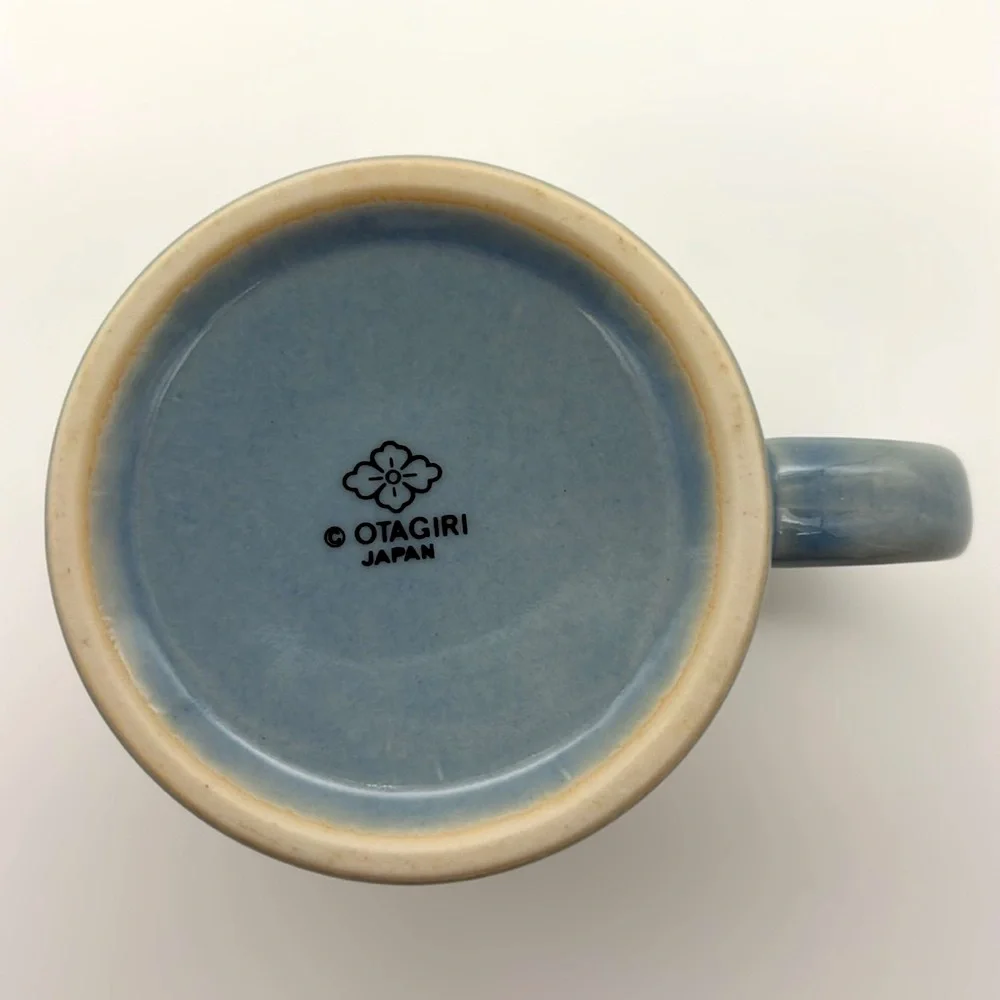 Vintage Set Of 5 Otagiri Japan Skier Design Coffee Mugs